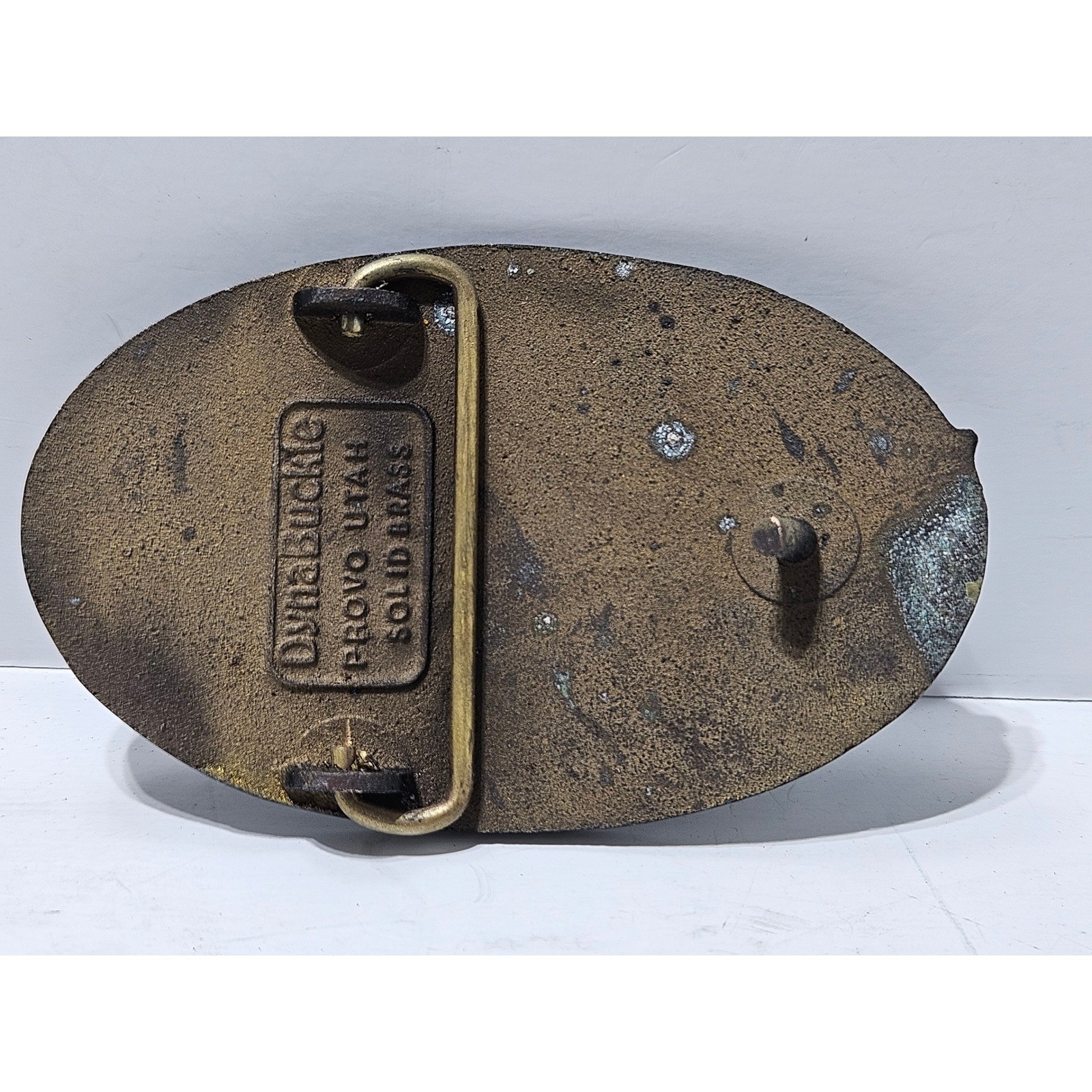 HH-65 Dolphin Helicopter Belt Buckle DynaBuckle Provo Utah Solid Brass