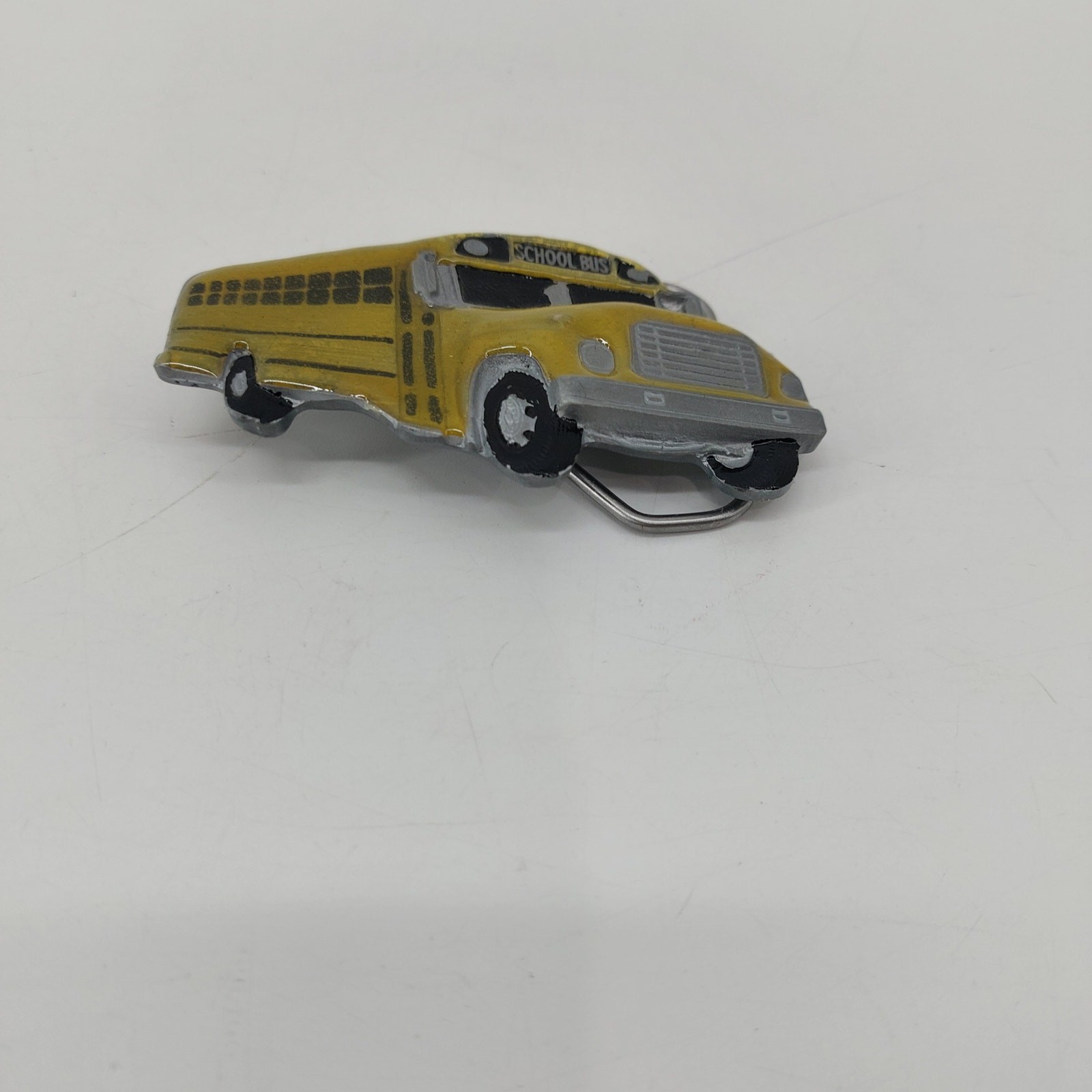 Great American Buckle Belt Buckle Yellow Enamel School Bus Transport