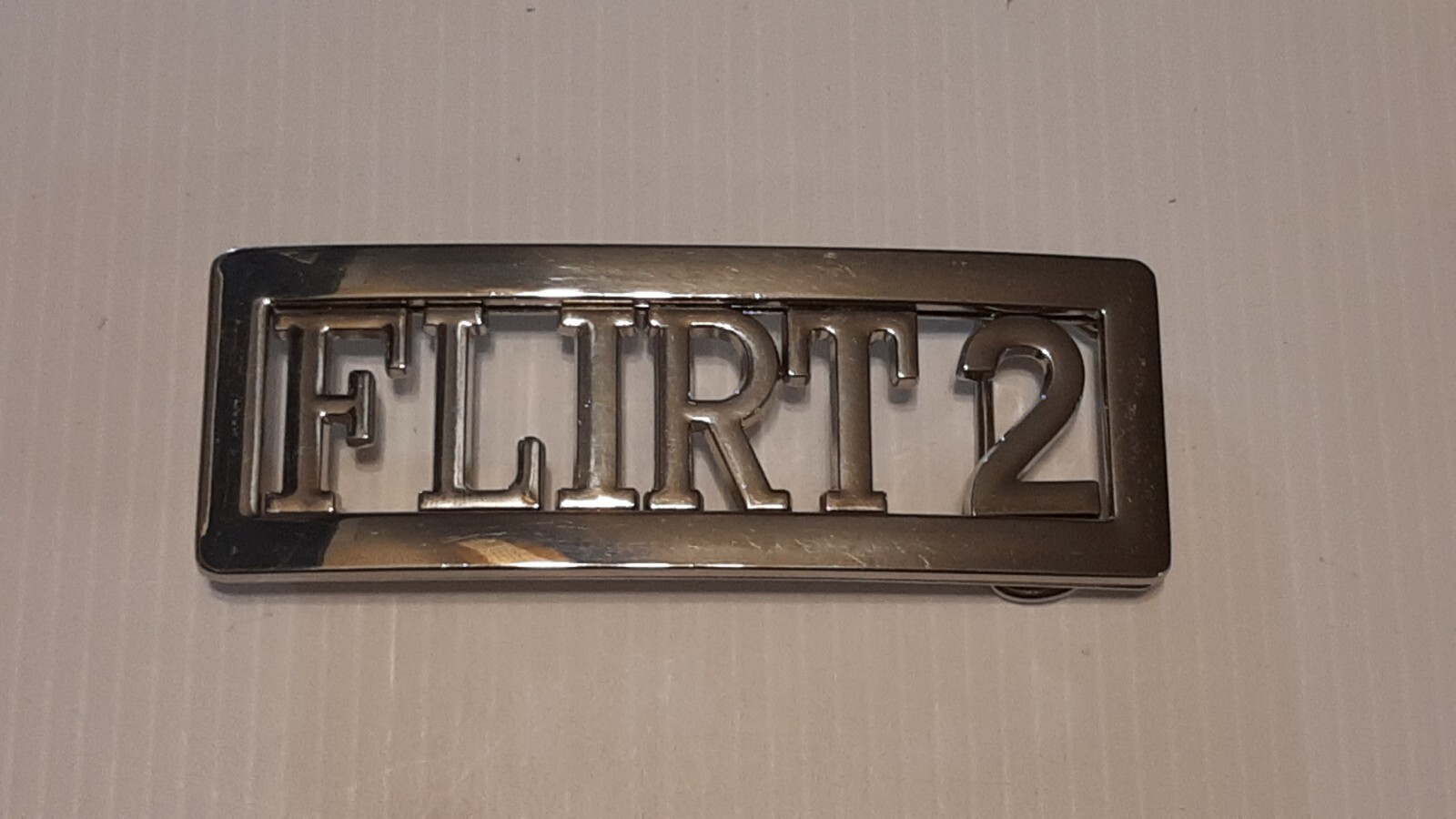 FLIRT 2 CUSTOM Belt Buckle-Put ANY LETTERS &/OR NUMBERS on Buckle