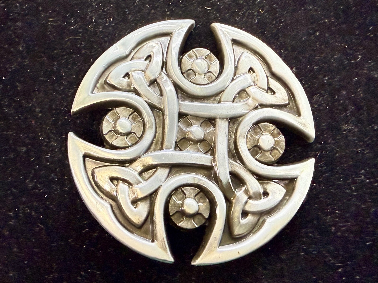 Celtic Shield Iron Cross Religious Gothic Punk Cutout Silver Color Belt Buckle