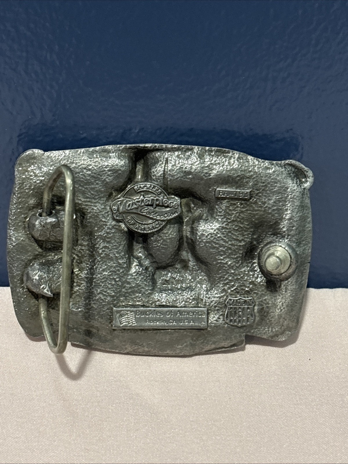 Vintage Pewter Western Dancing Belt Buckle Buckles of America Masterpiece Coll.