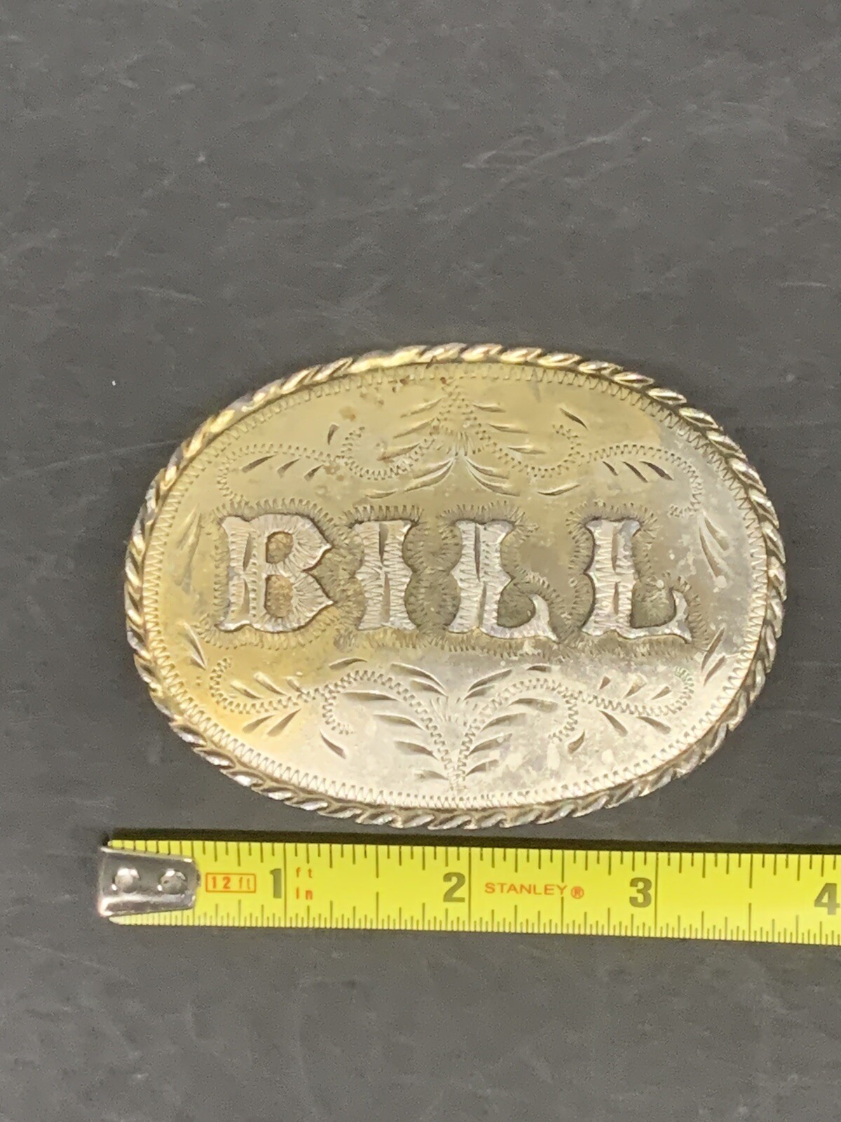 Spec Cast Belt Buckle Bill Personalized Vintage 1981 Denver, CO USA