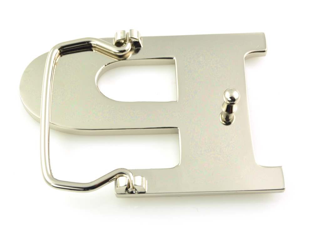 INITIAL « P » METAL STAINLESS STEEL BELT BUCKLE