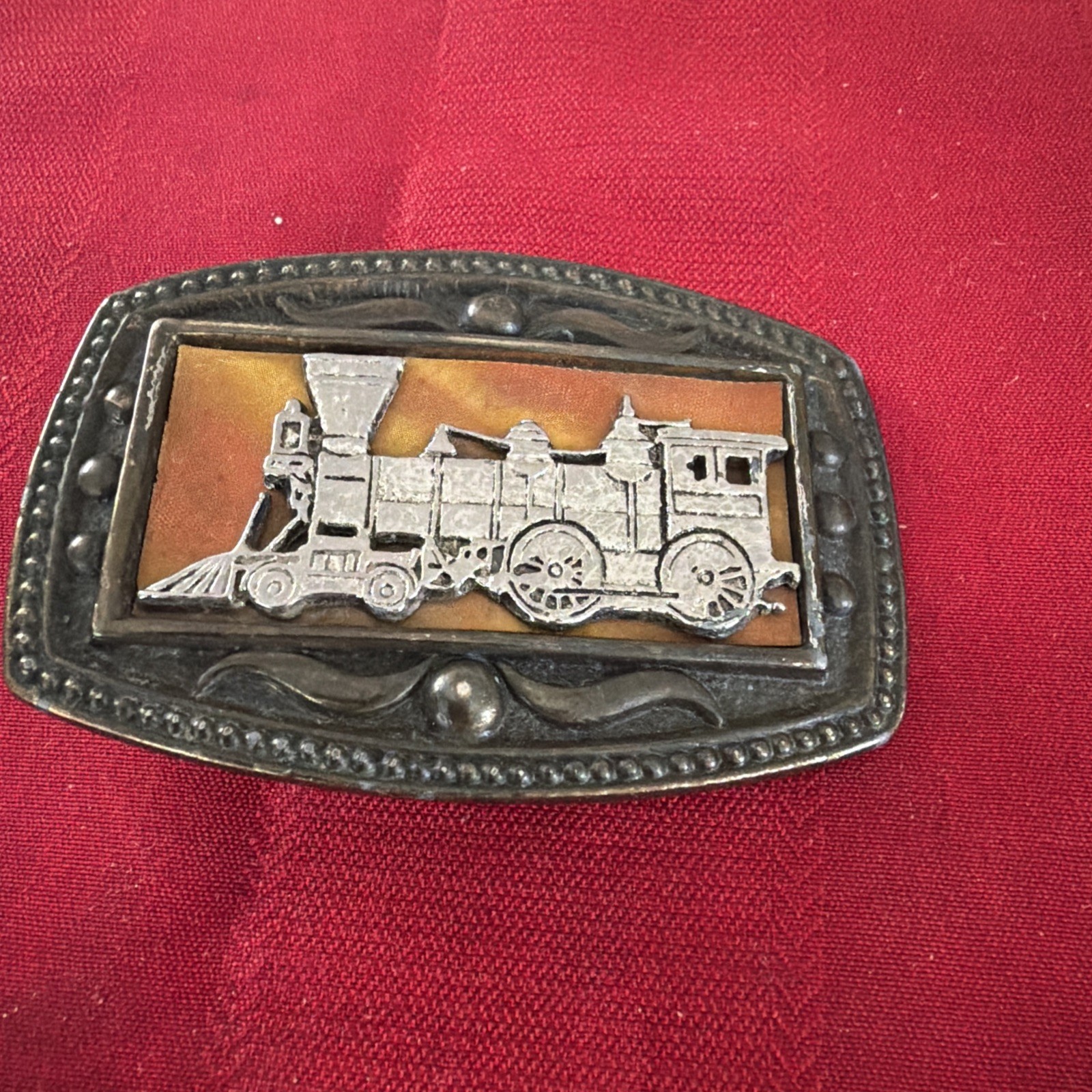 Vintage Steam Train Railroad Engine Design by CII New York Solid Brass 1970&rsquo;s