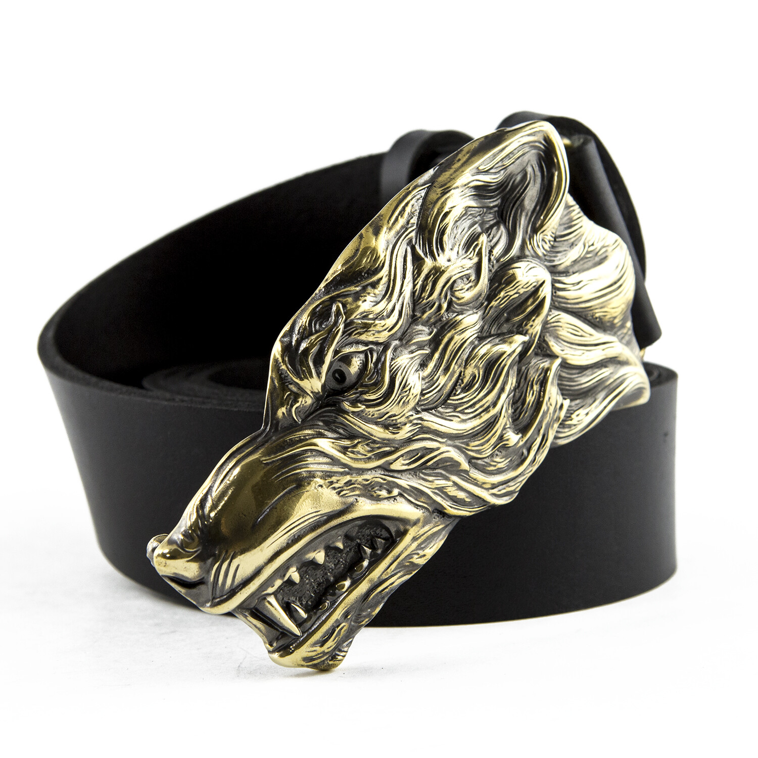 Belt buckle Grey Wolf, Handmade wolf head solid belt buckle