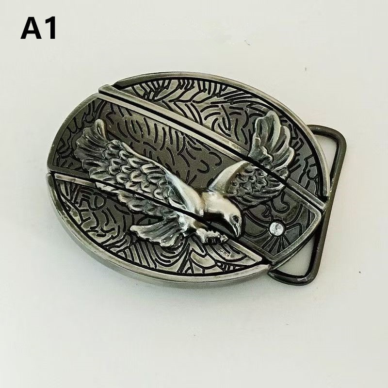 Fashionable smooth buckle men&rsquo;s belt buckle head with needle buckle trend