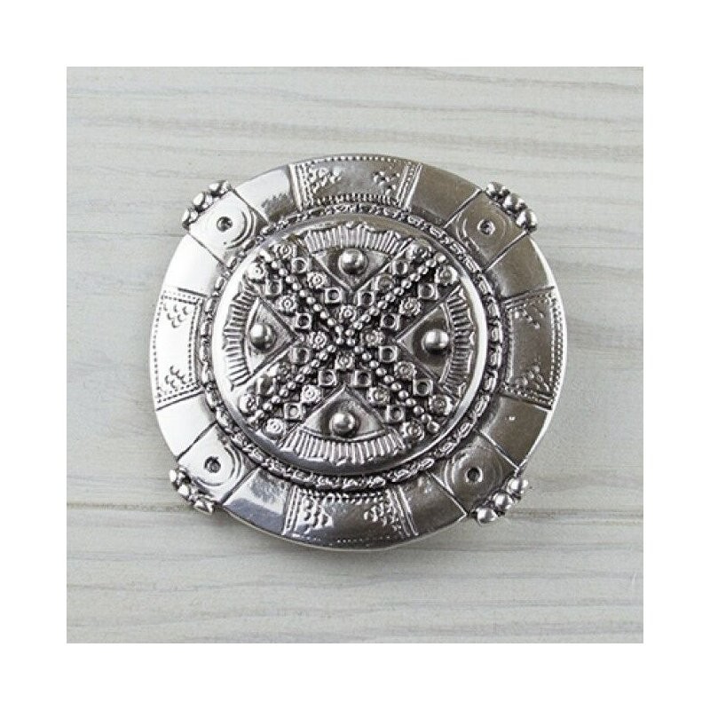 Lifebuoy Belt Buckle Antique Silver Destroyed Look, Maritime Vintage Belt