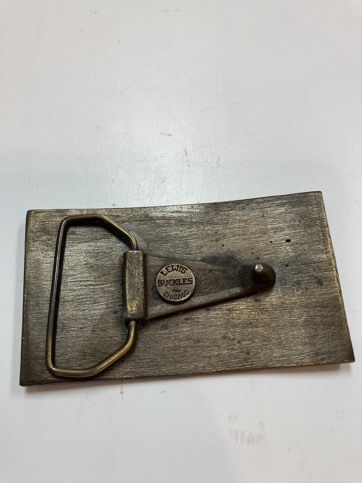 Vintage Buy USA Bonds Weapons for Liberty Brass Brlt Buckle by Lewis Buckles