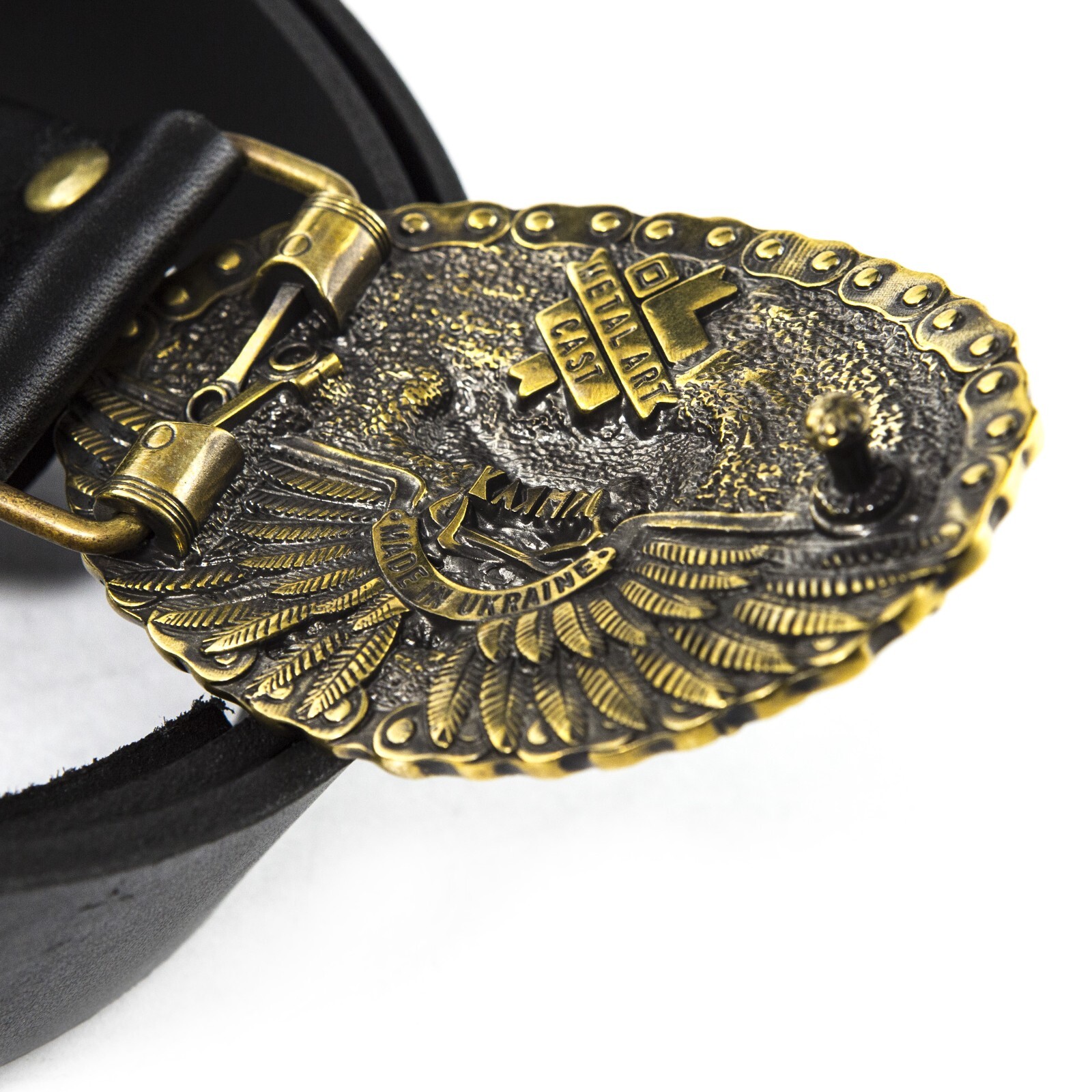 Belt buckle « Born to be free »; Biker buckle, Solid brass buckle
