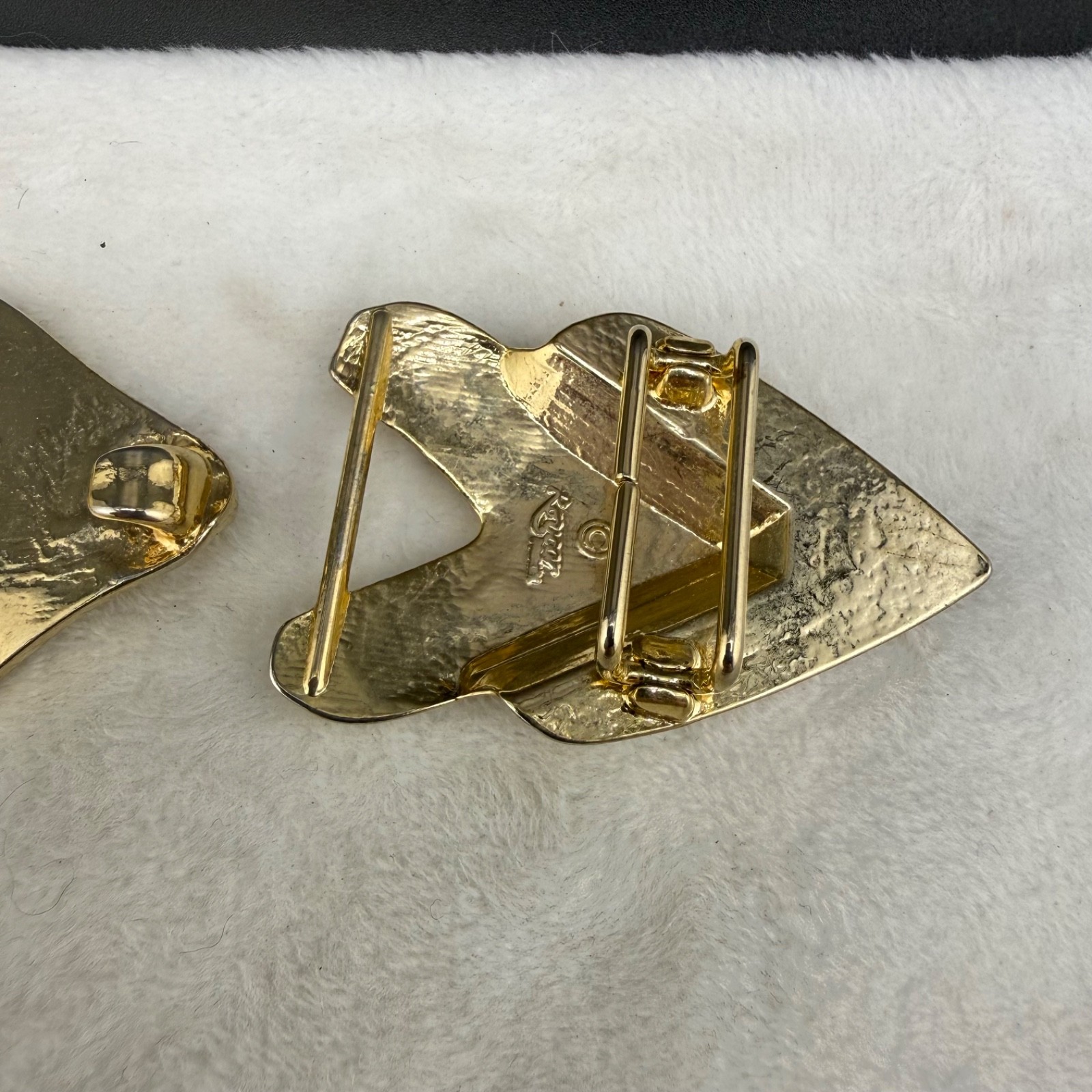 Vintage Revcor Belt Buckle Gold Tone Western