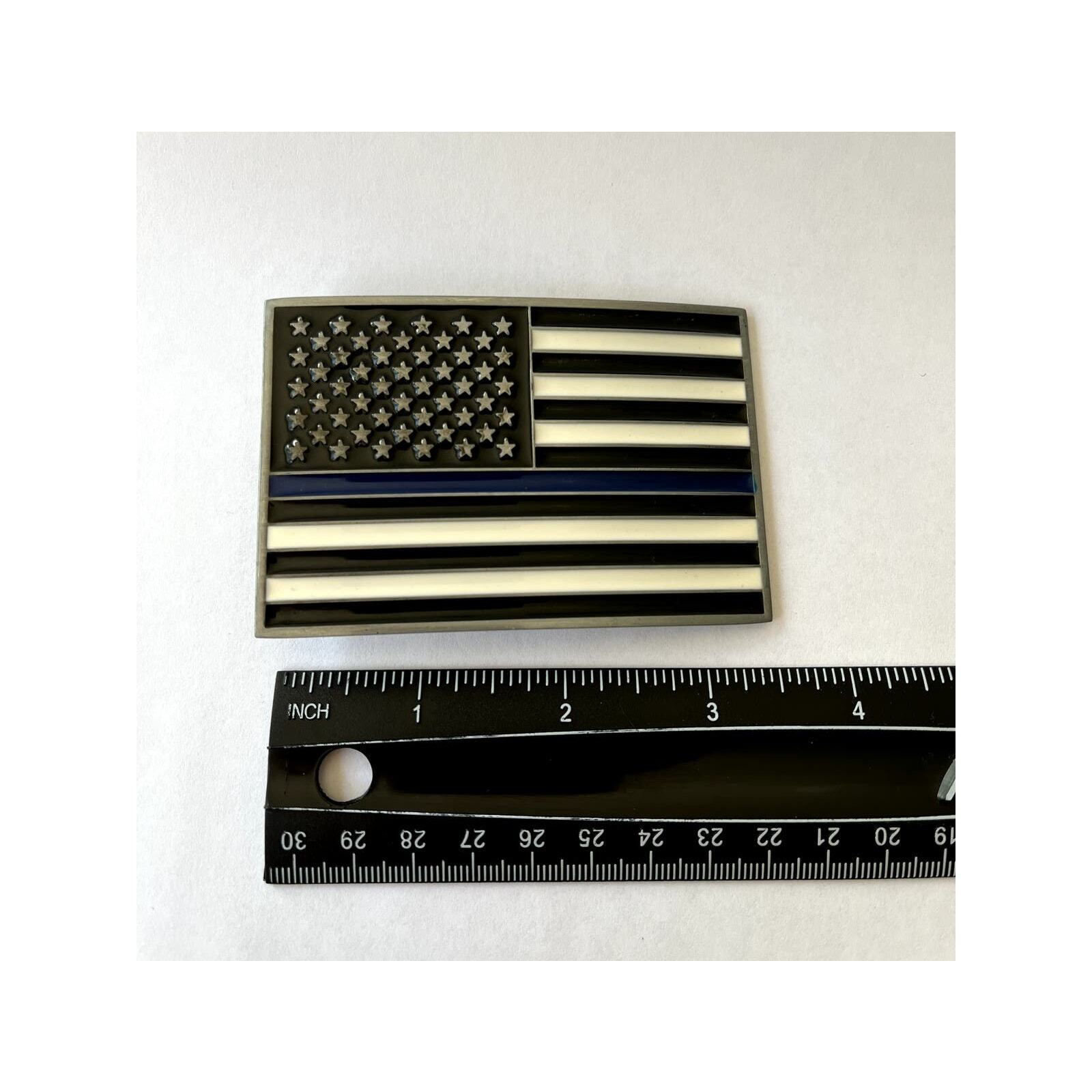 Thin Blue Line Law Enforcement Belt Buckle