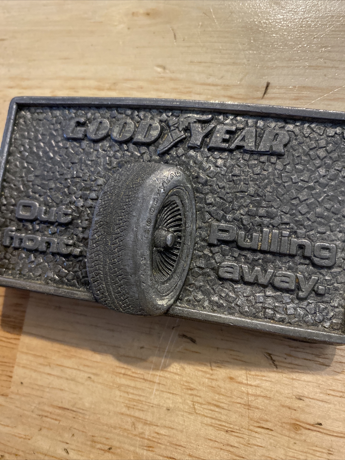 Goodyear Tires Belt Buckle Vintage 1978 Metal Michelin Tire & Rubber Collector