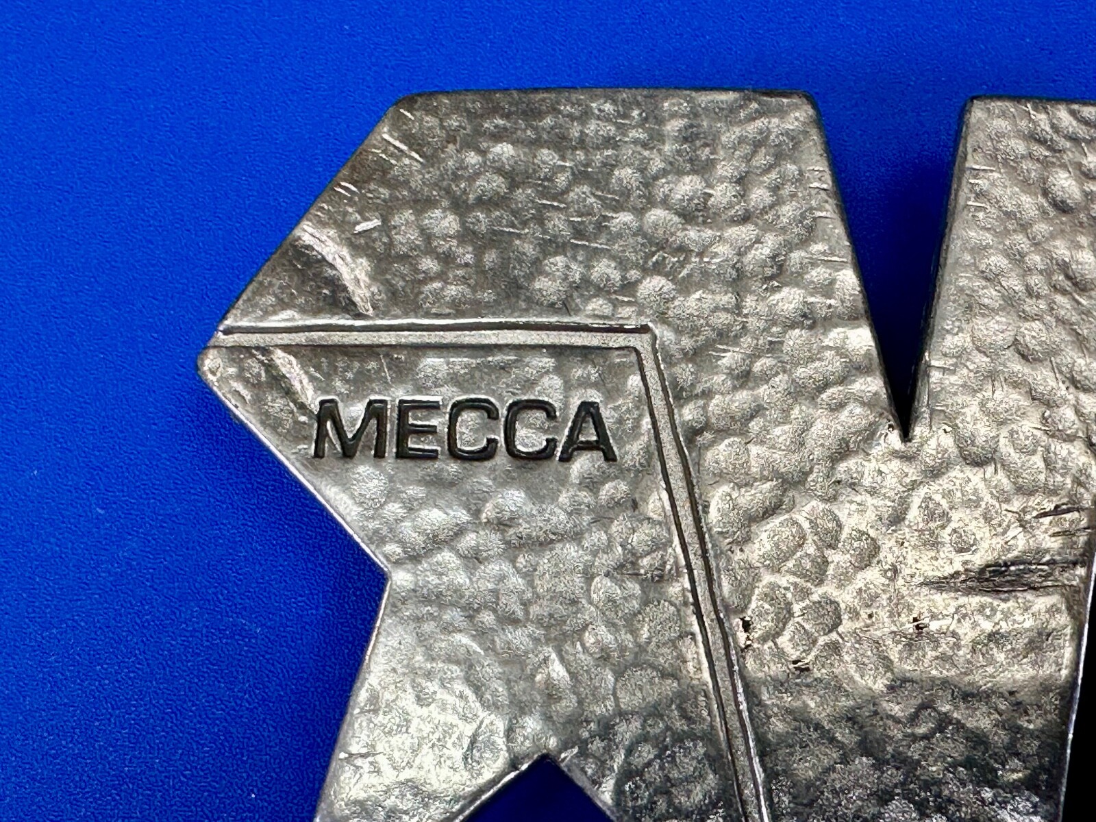 Mecca Vintage Clothing Line Textured Silver Color Belt Buckle