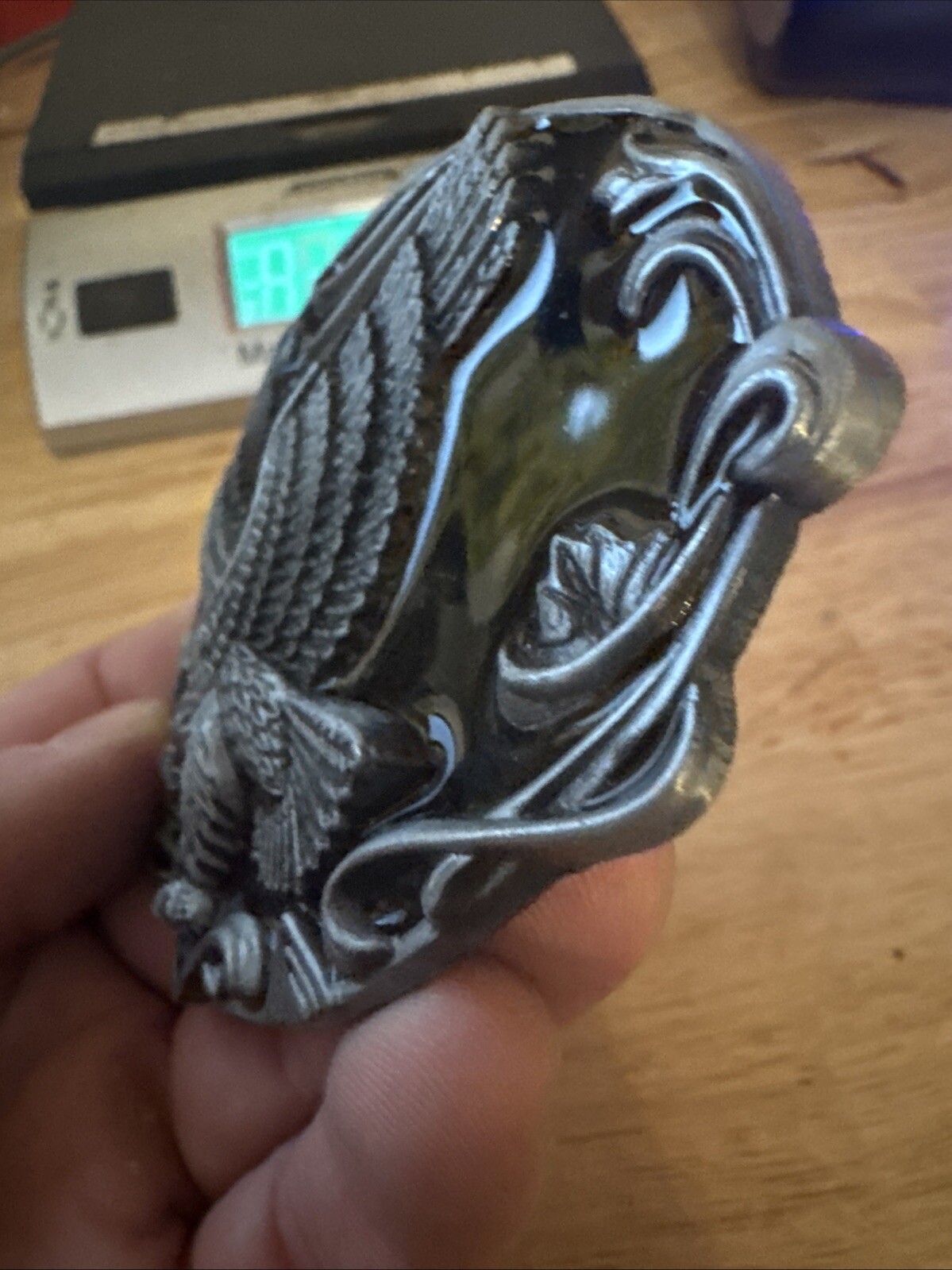 Bald Eagle Motorcycle Belt Buckle Cowboy Rodeo Collector American USA Patriot