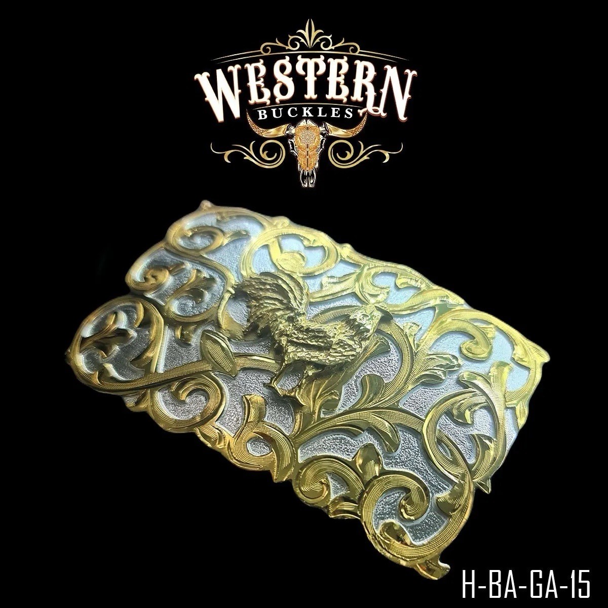 Mexican Rooster Chicken Charro Cowboy Belt Buckle Hebilla Vaquera Made In Mexico