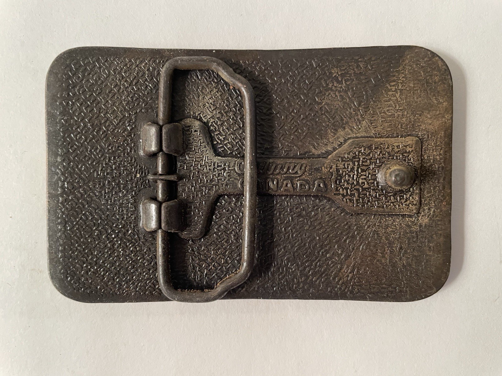 Vintage Canada Belt Buckle Maple Leaf Buckle Copper Metal Made By Century