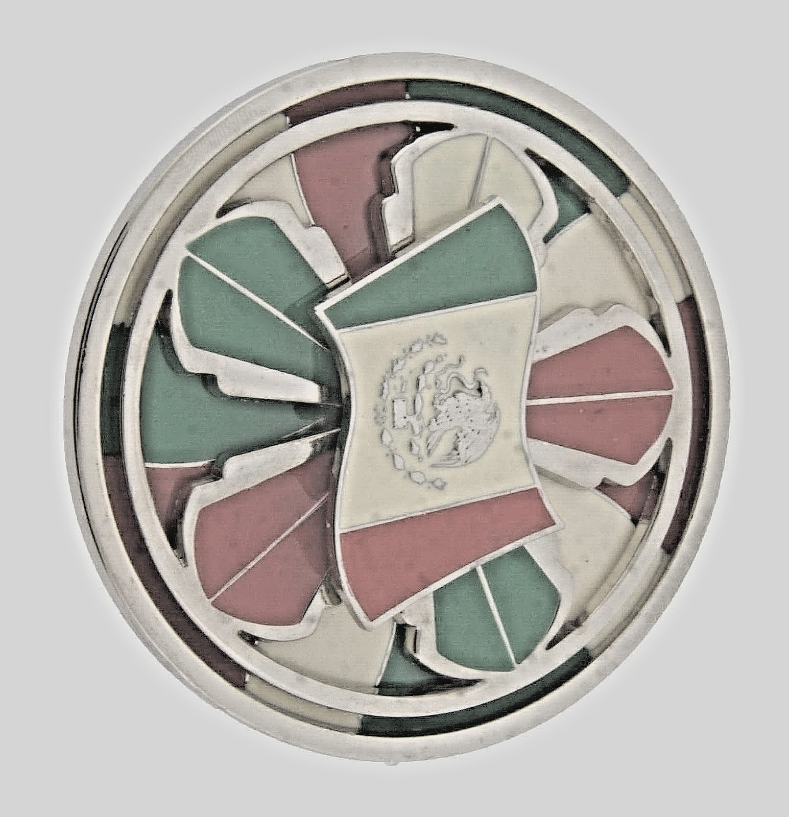 Mexico & USA Flags Belt Buckle Mexican Vintage Spinners Rodeo Women Men Western