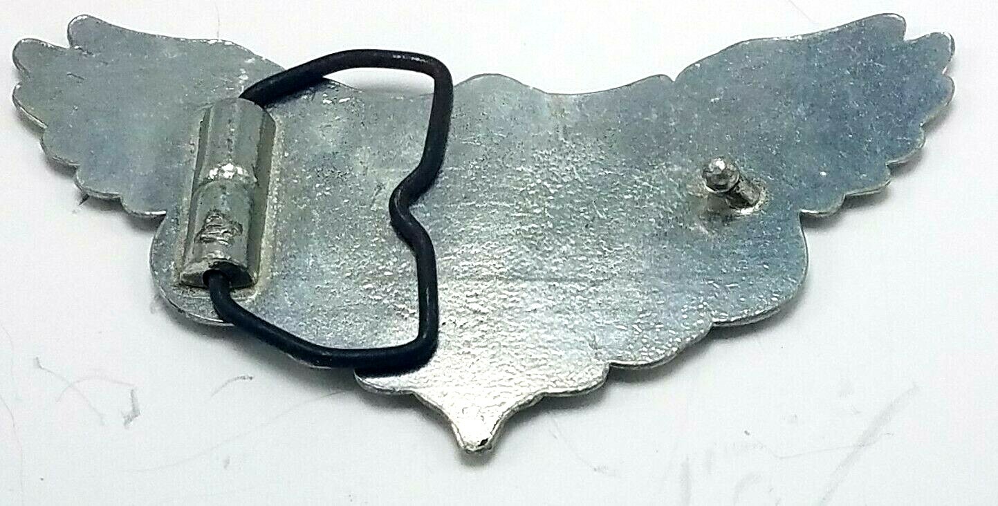 Tim Mcgraw Wings Silver Metal Belt Buckle TM Initial Wings