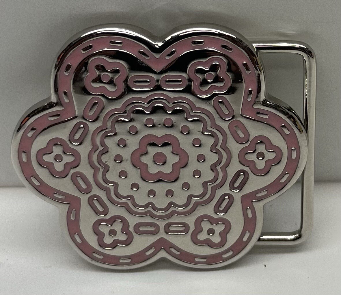 Red Flower Belt Buckle for 1.25&Prime; 1 1/4&Prime; Inches Wide Belt