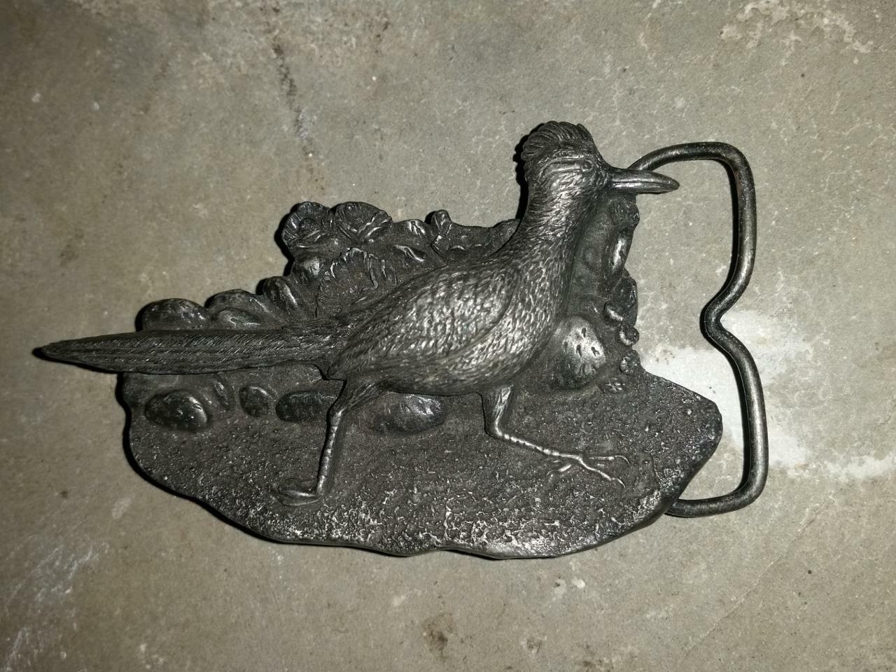 1980 Roadrunner Belt Buckle Bergamot Brass D-149 Made in USA