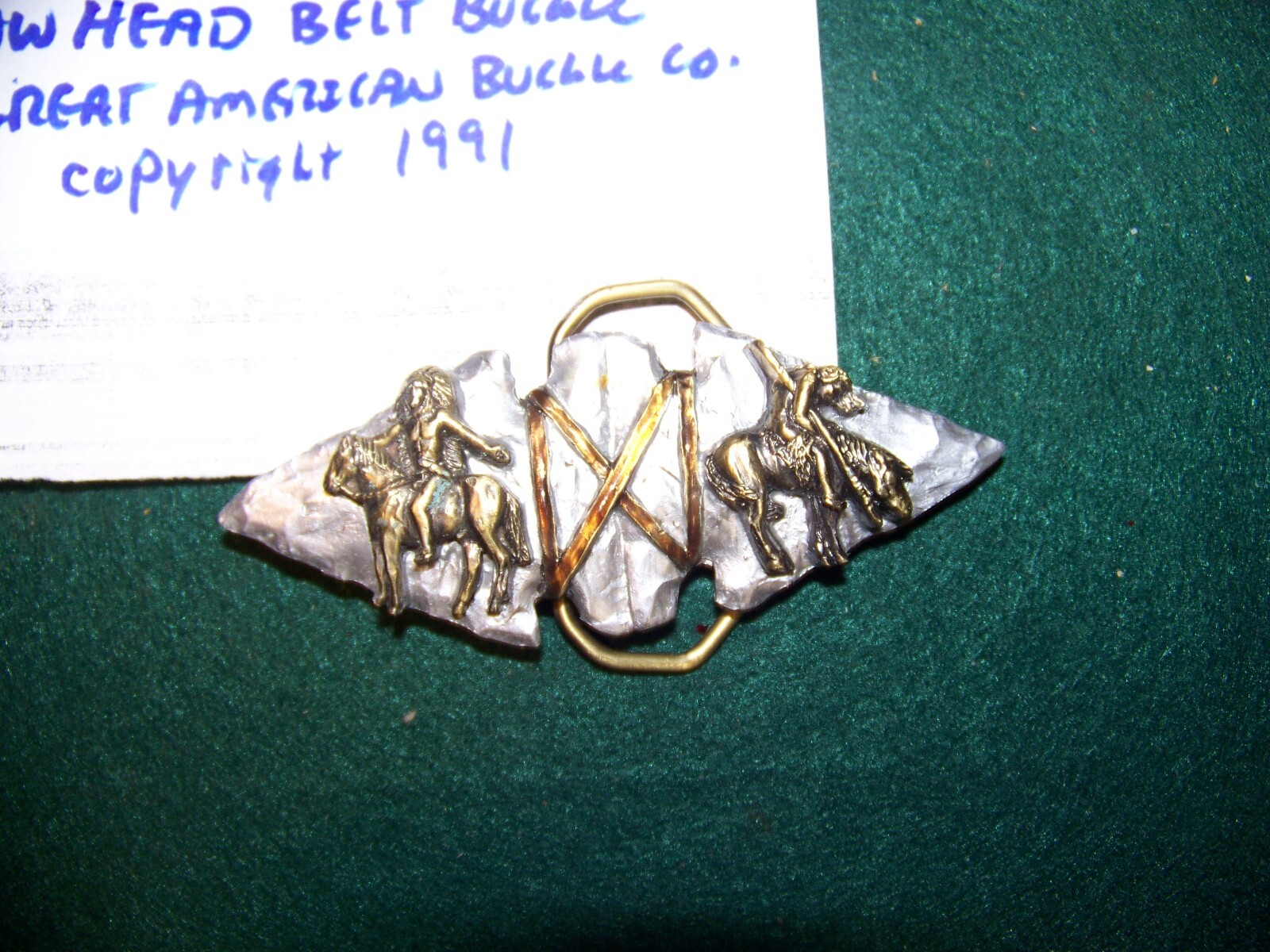 The Great American Buckle Co. Arrow Head Belt Buckle