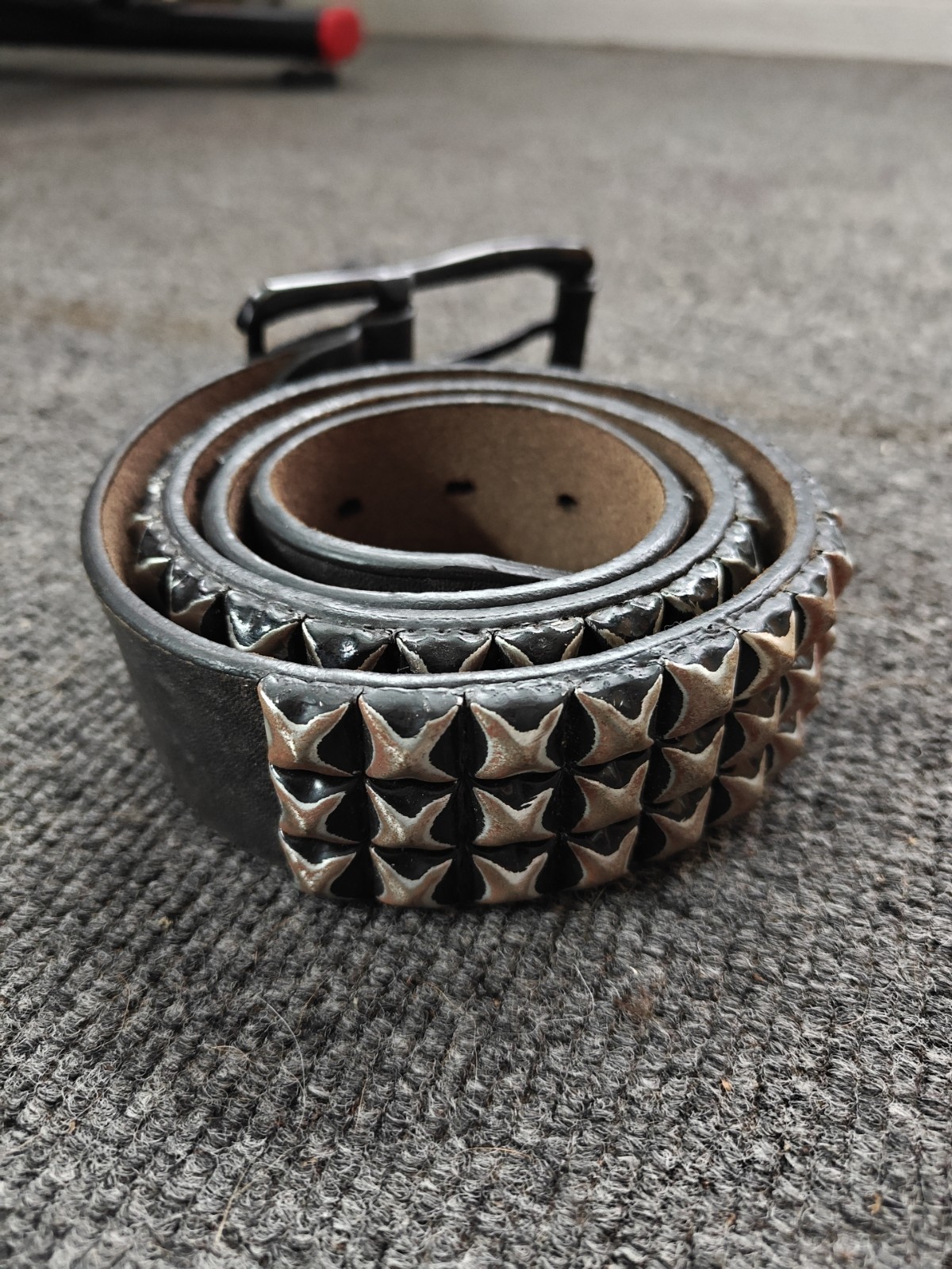 Metal Punk Rock Rivet Belt Pyramid Studded