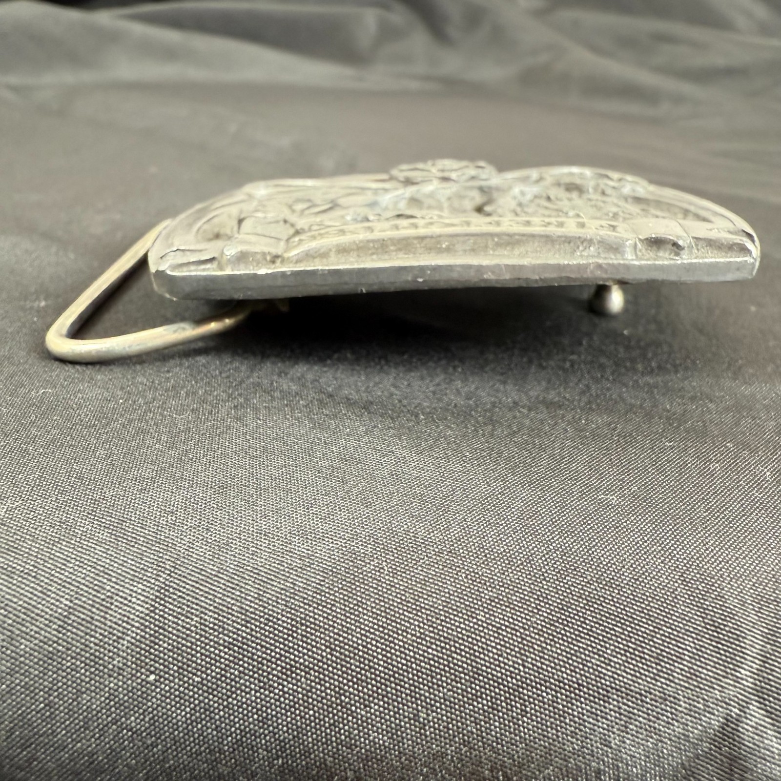 Vintage 90s Buckles Of America Firefighters Belt Buckle 3&Prime; Masterpiece Made USA