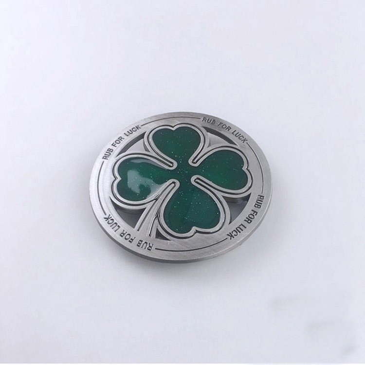New Vintage Irish Lucky Leaf Belt Buckle