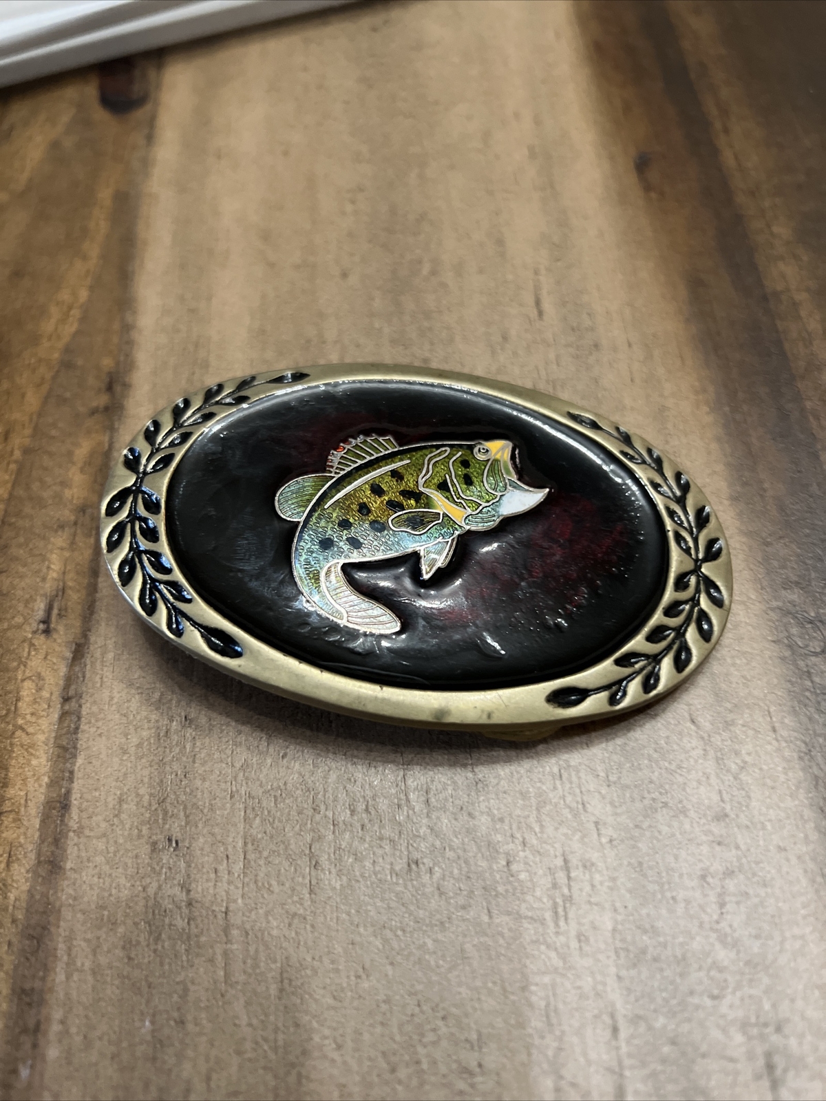 Vintage Heritage Buckle Heavy Duty Solid Brass Oval Fish Belt Buckle