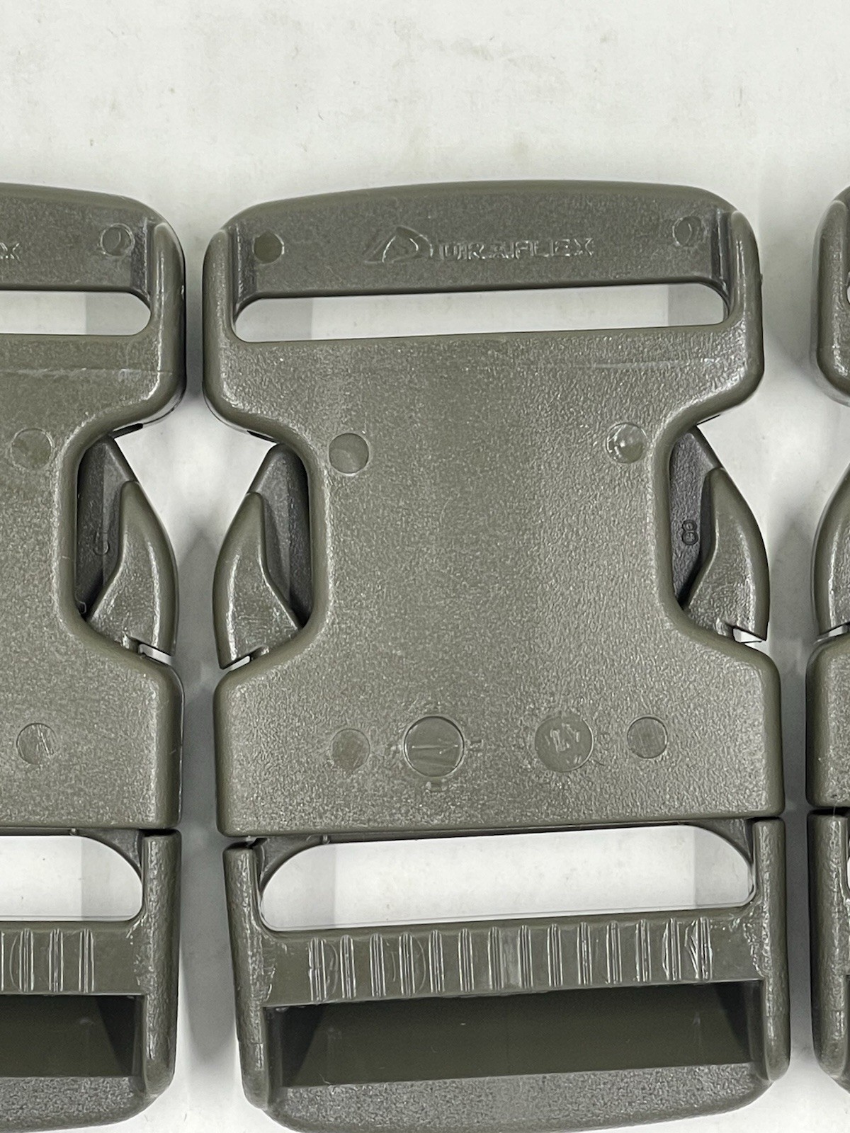 Lot of 5 Duraflex 2” Olive Green Buckles Heavy Duty Strap Clips Tactical