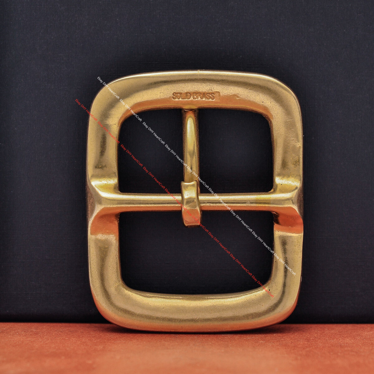 SOLID BRASS QUALITY HEAVY CENTER BAR LEATHERCRAFT BELT BUCKLE REPLACEMENT 42MM