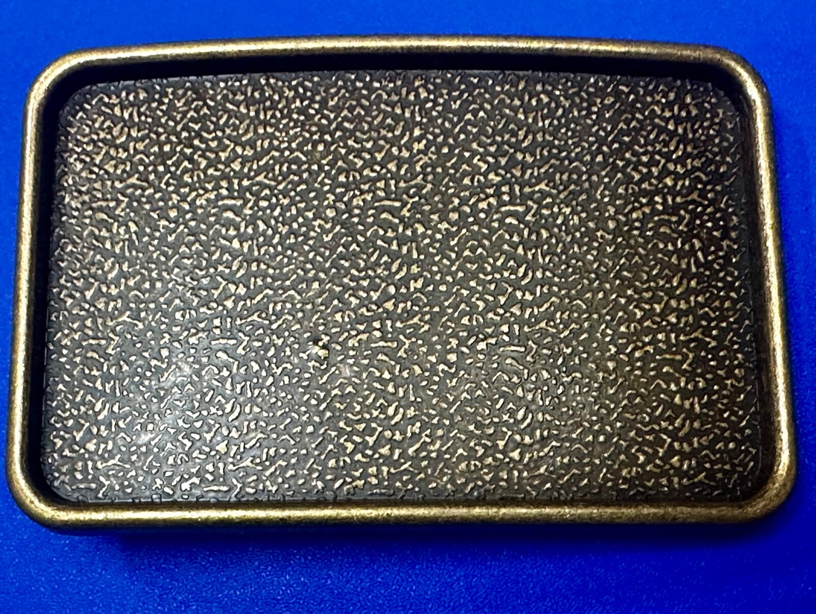 Brown Rectangular Raised Boarder Belt Buckle For Your Craft Project Or To Wear!