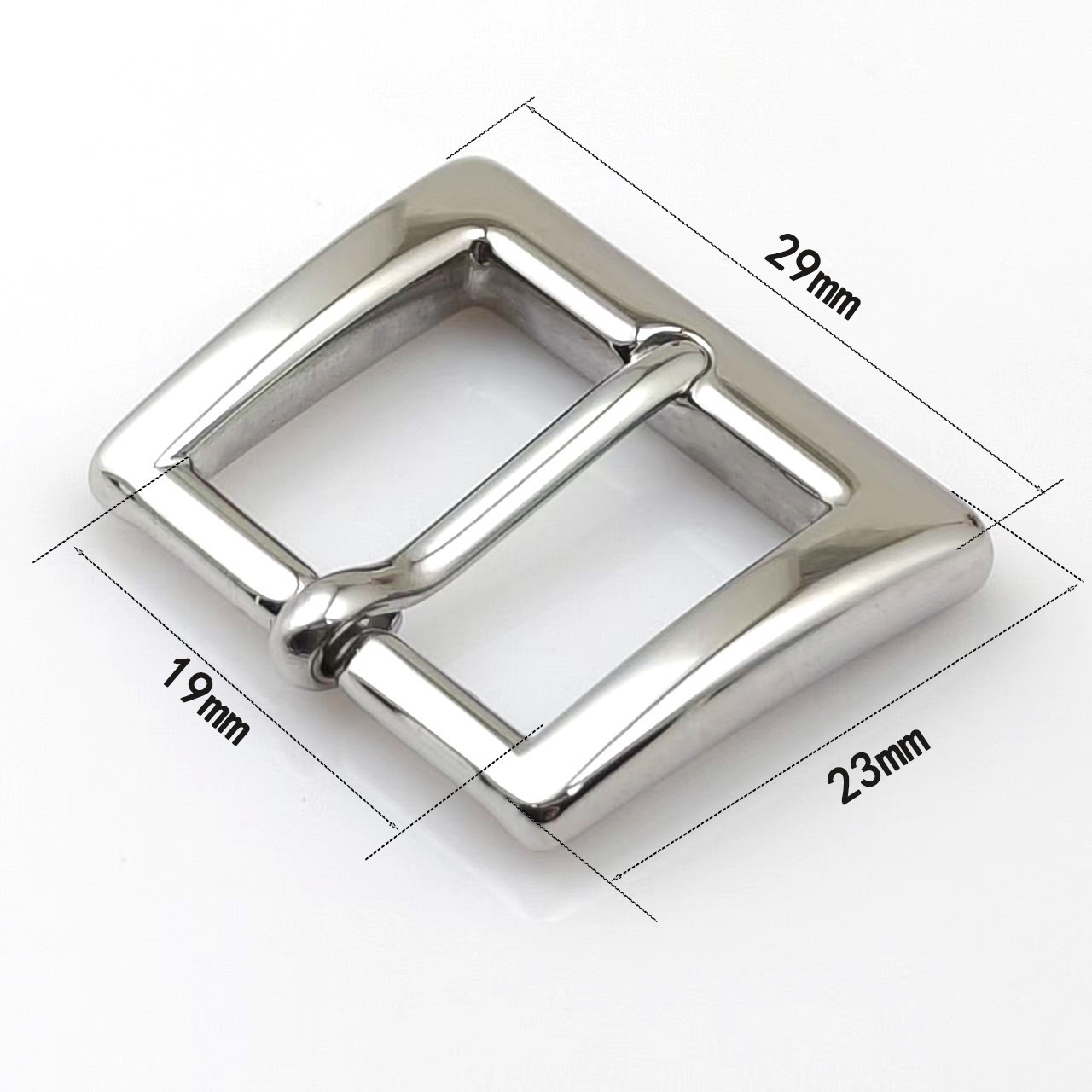 Men&rsquo;s Metal Belt Square Pin Buckle, DIY Belt Single Prong Buckle Hardware Gold