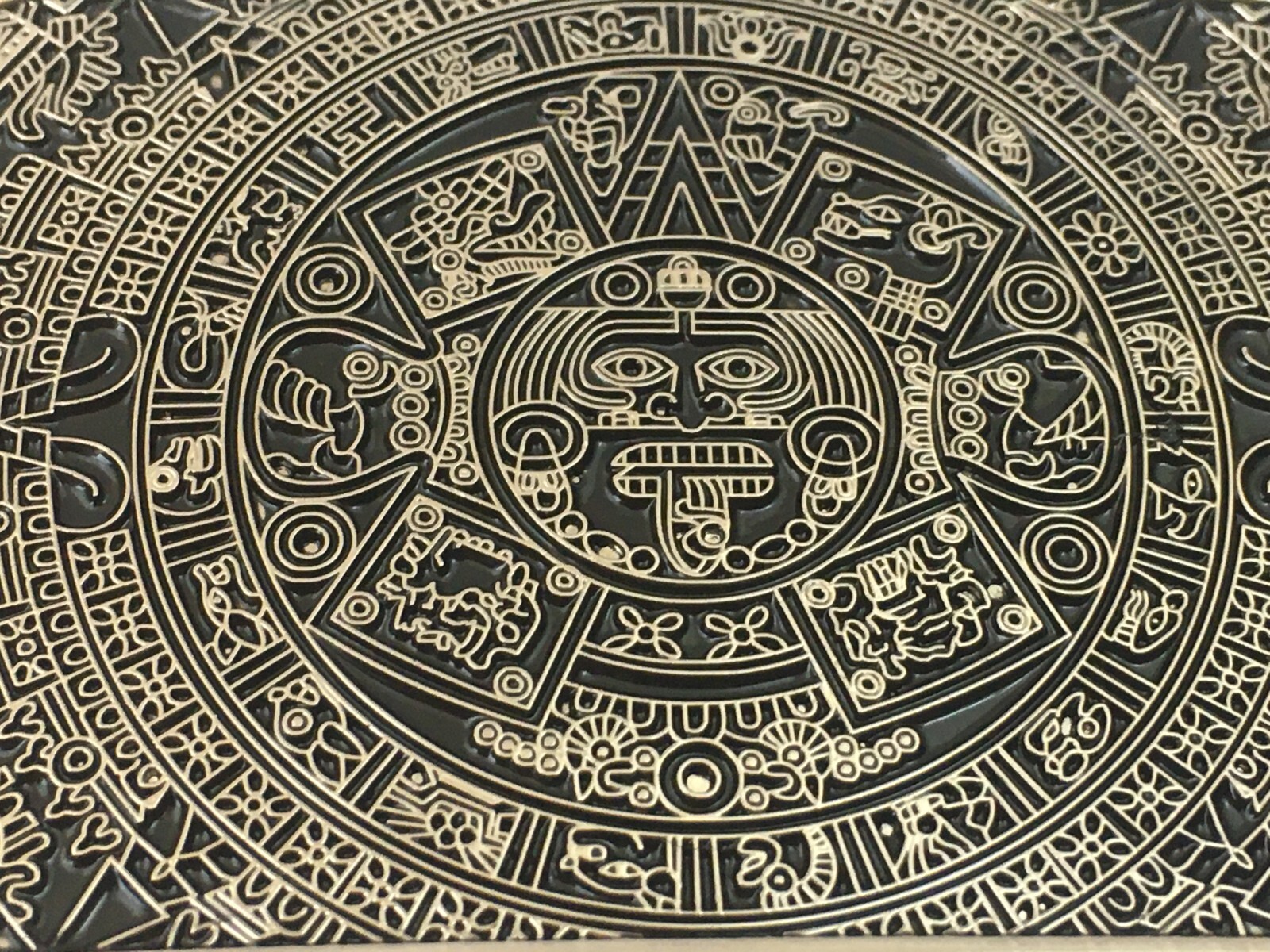 Mayan Aztec Belt Buckle Native Indian Calendario Aztec Calendar DEL SOL Mexican