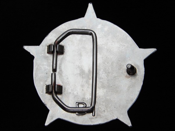 QG23172 REALLY COOL **NAUTICAL STAR IN CIRCLE** FASHION ART BELT BUCKLE