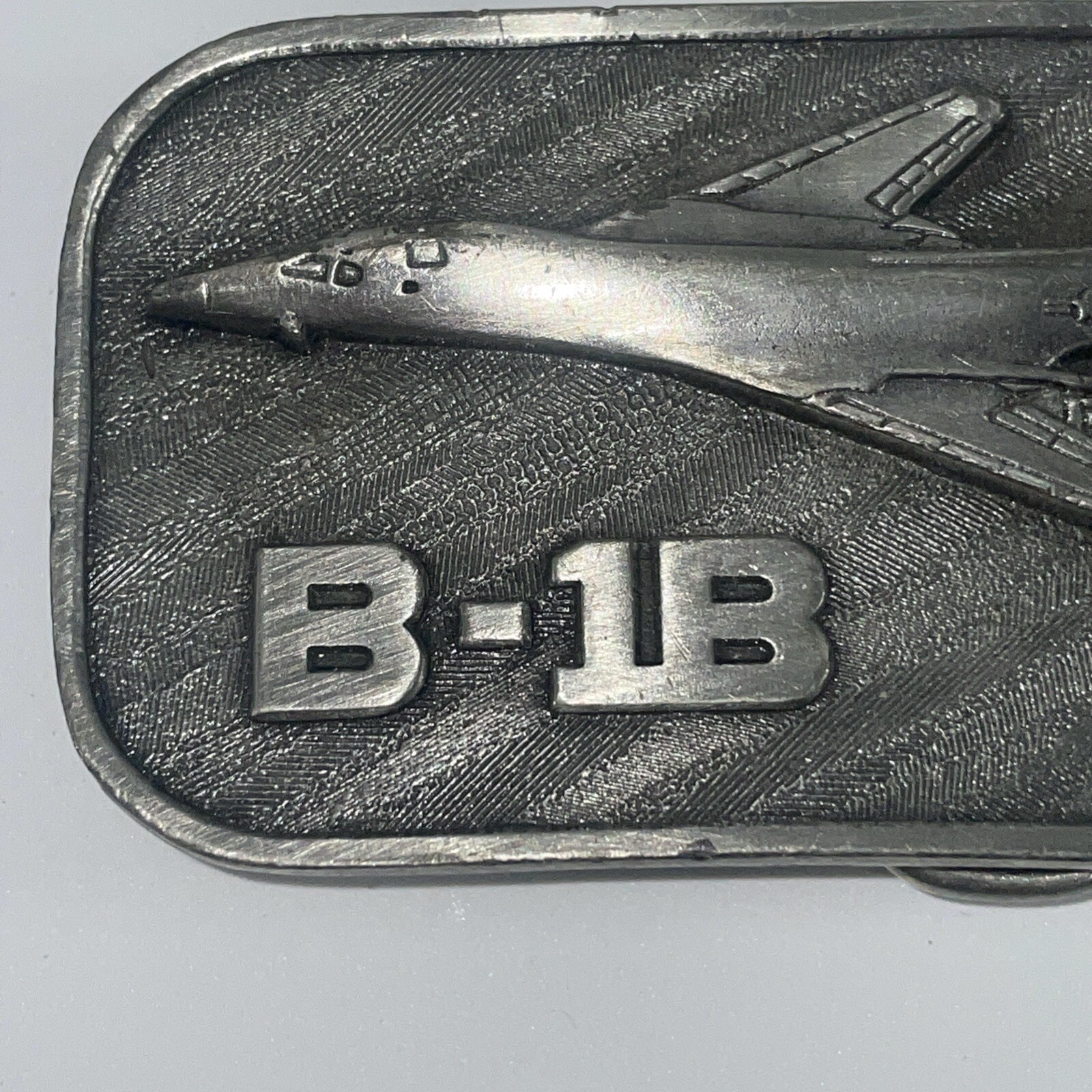 Rockwell Military B-1B Air Force Aircraft Belt Buckle 1983 Collector Series