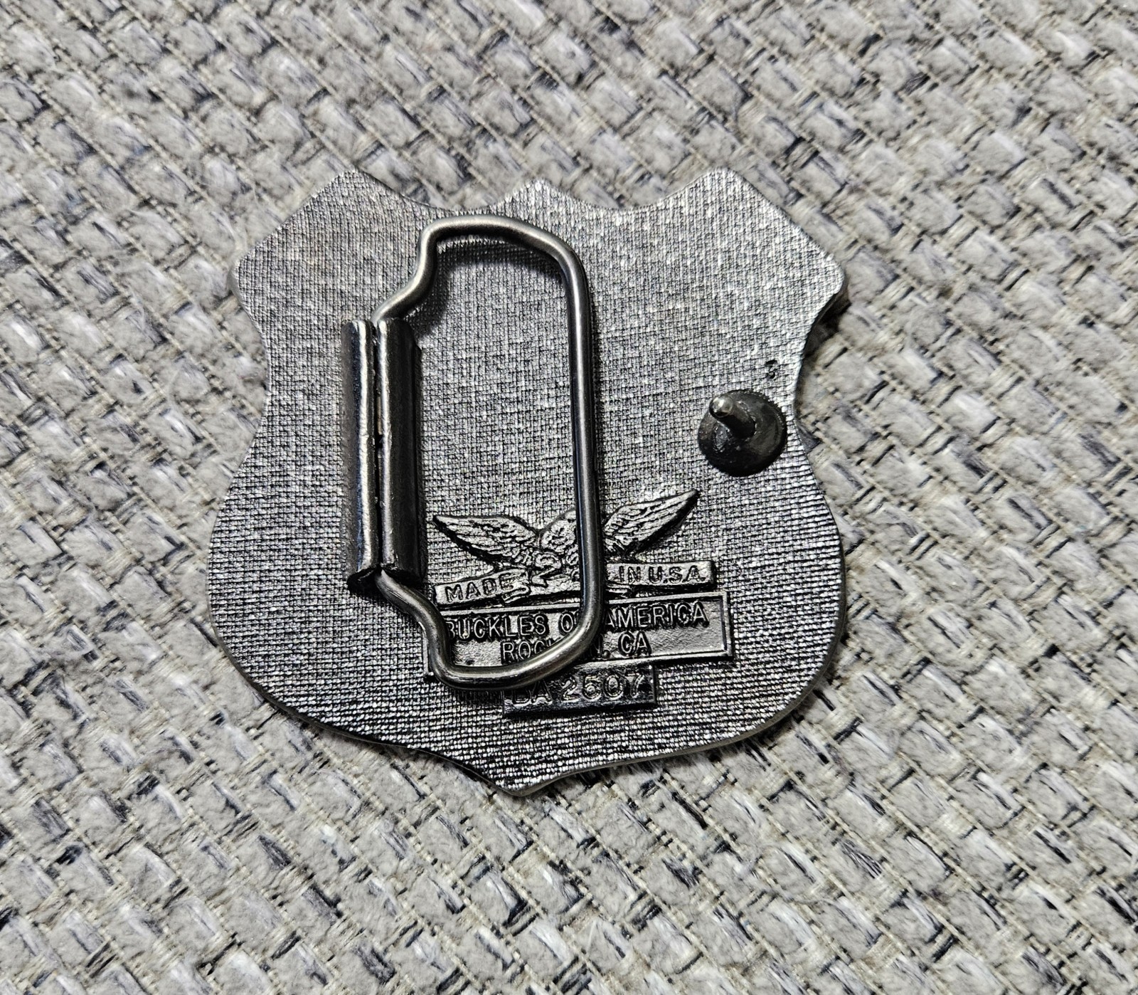 Vintage 1980s Route 66 Belt Buckle – Made In USA – Nice Condition