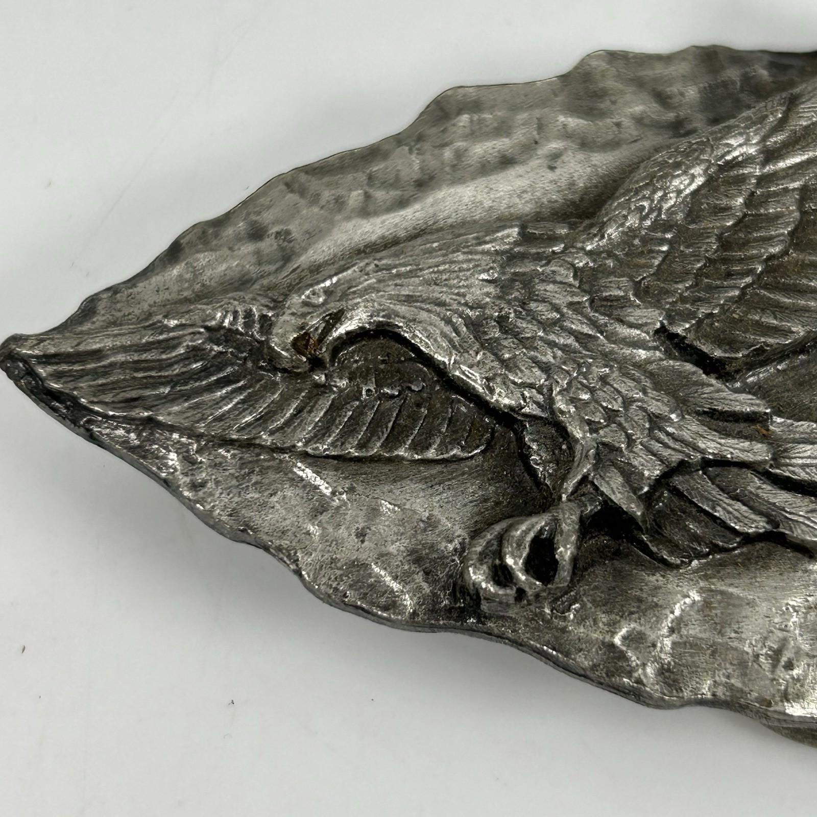Siskiyou Buckle Co 1988 Western Arrowhead Eagle Metal Pewter Belt Buckle Z80 USA