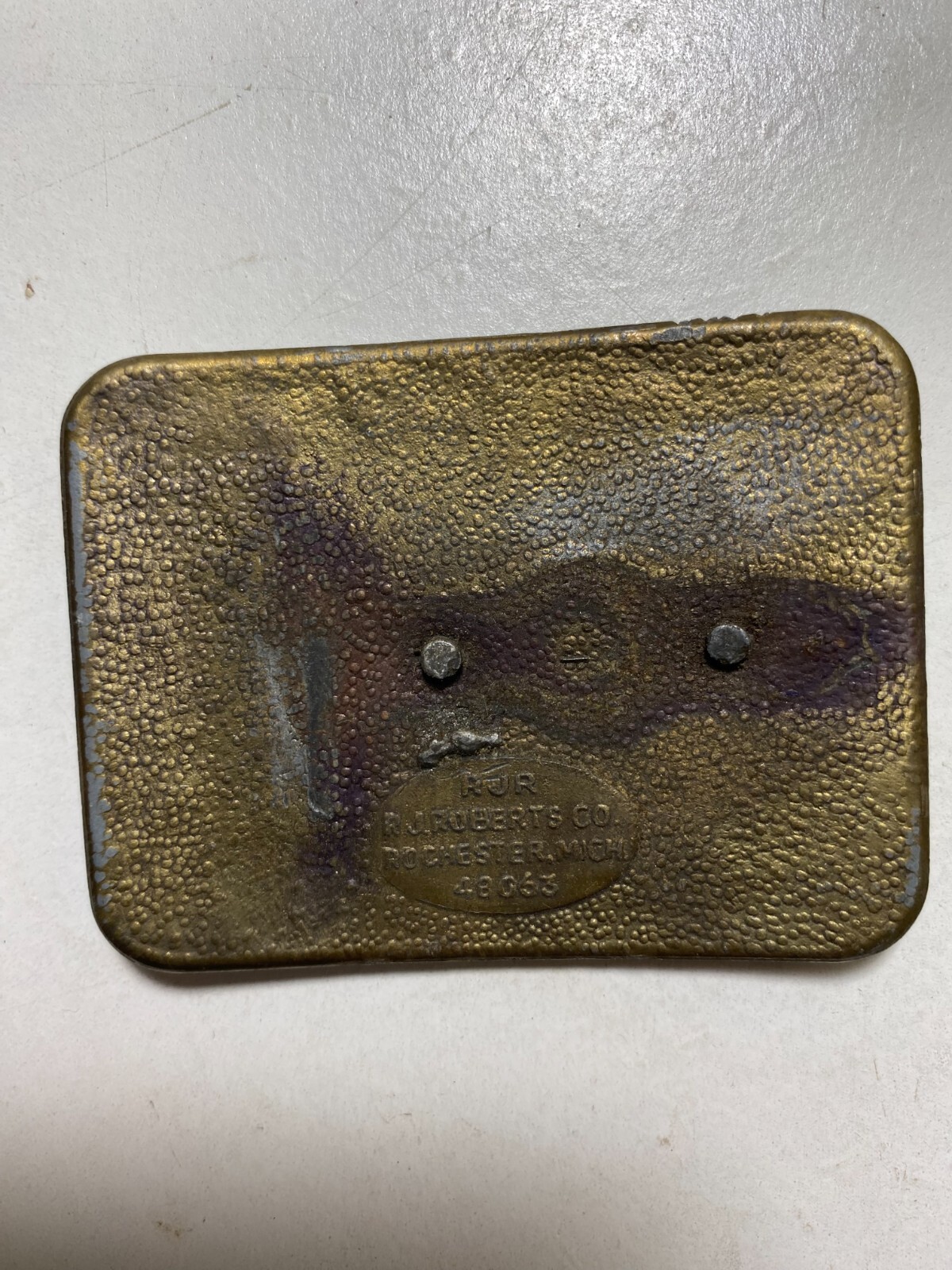 Chevrolet Chevy Metal Belt Buckle #48053 Vintage for Display
