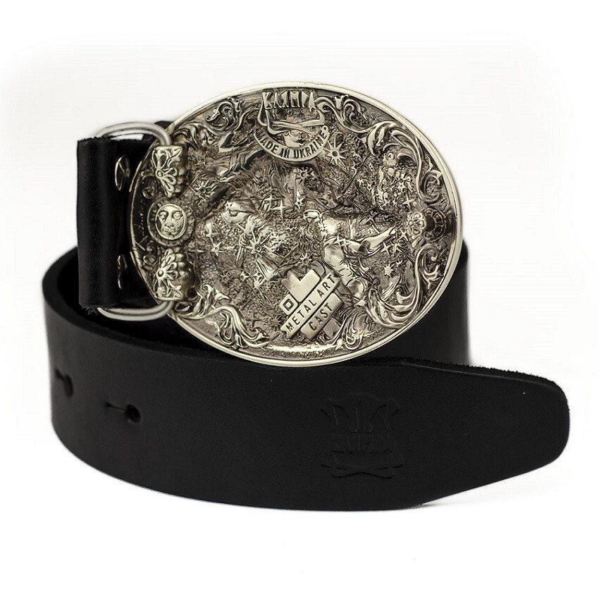 Aquarius german silver belt buckle, Horoscope Astrological Zodiac Sign buckle