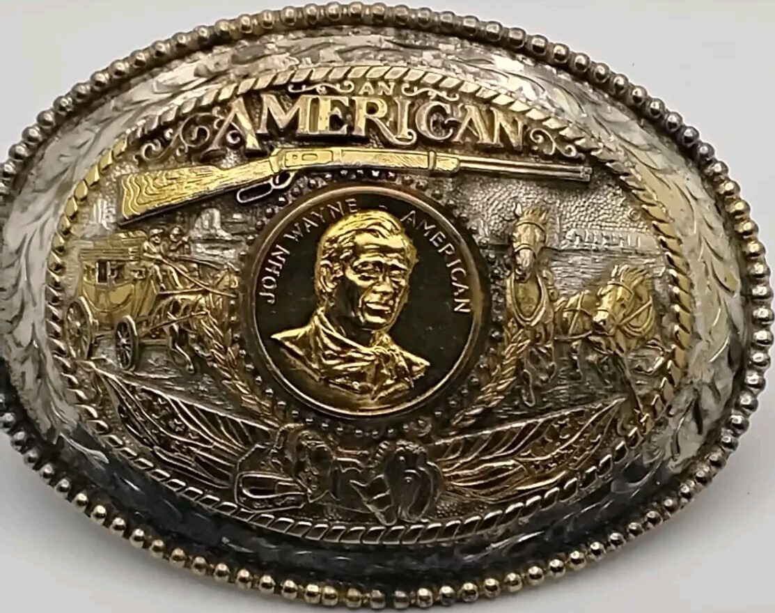 AWARD DESIGN MEDALS SILVERSMITH COLLECTION AN AMERICAN JOHN WAYNE GOLD SILVER PL