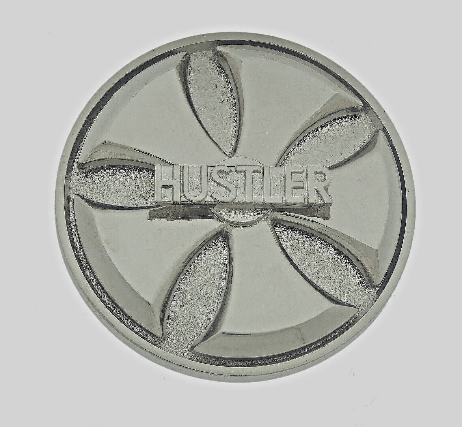 Vintage Spinner Belt Buckle Hustler Silver Metal Men Women Western Cowboy Rodeo