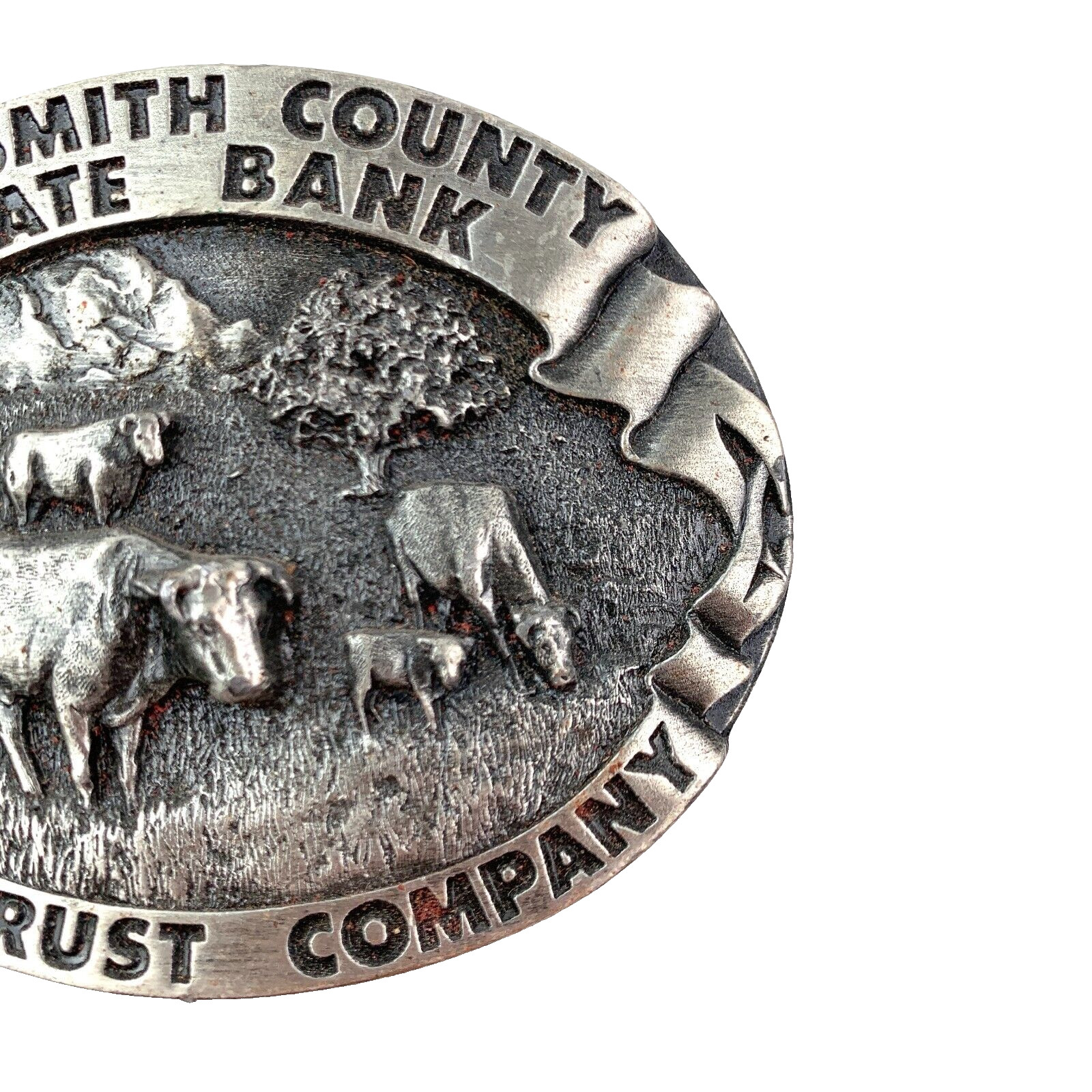 The Smith County State Bank KS Metal Belt Buckle 1981 495/500