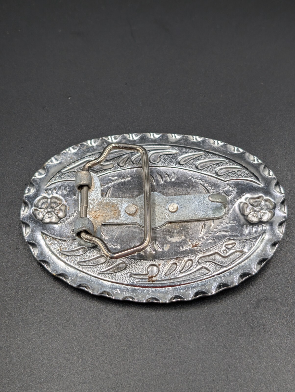 Western Belt Buckle with Bull Head Logo Metal