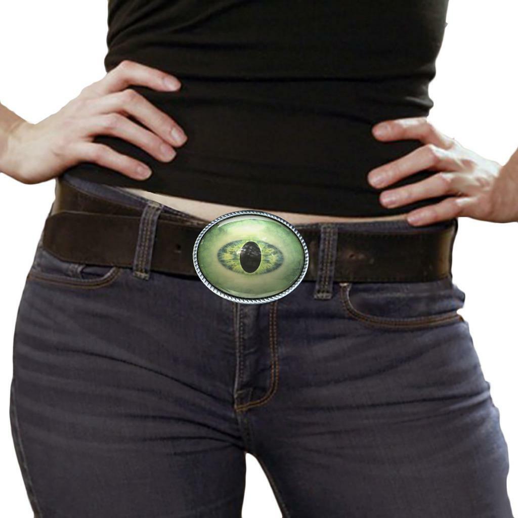 Alien Eye Sci-fi Reptile Monster Men Women Handmade Belt Buckle