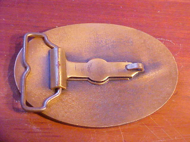 Marshall Hyman Solid Brass Belt Buckle Mens 2.5&Prime; X 3.75&Prime; Iroquois Project M680