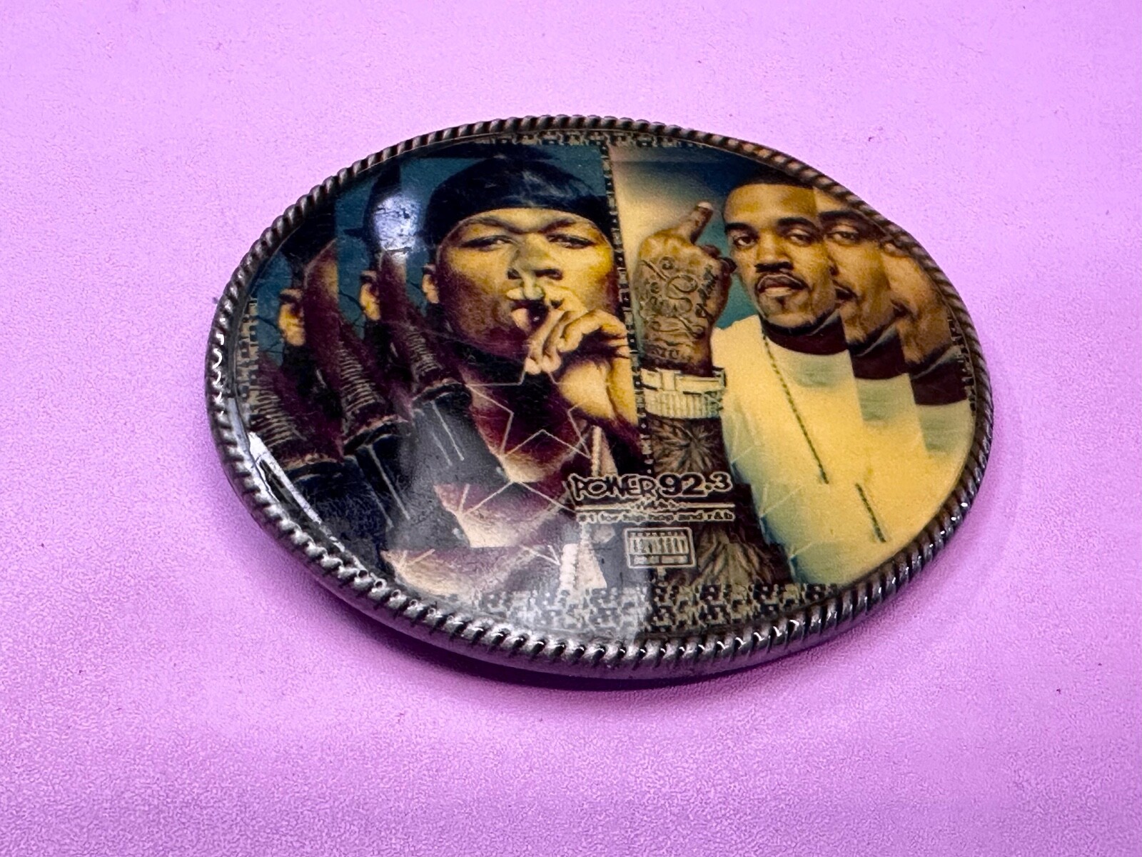 Power 92.3 Radio Station for Hip Hop & R&B Chicago Artist Promotion Belt Buckle