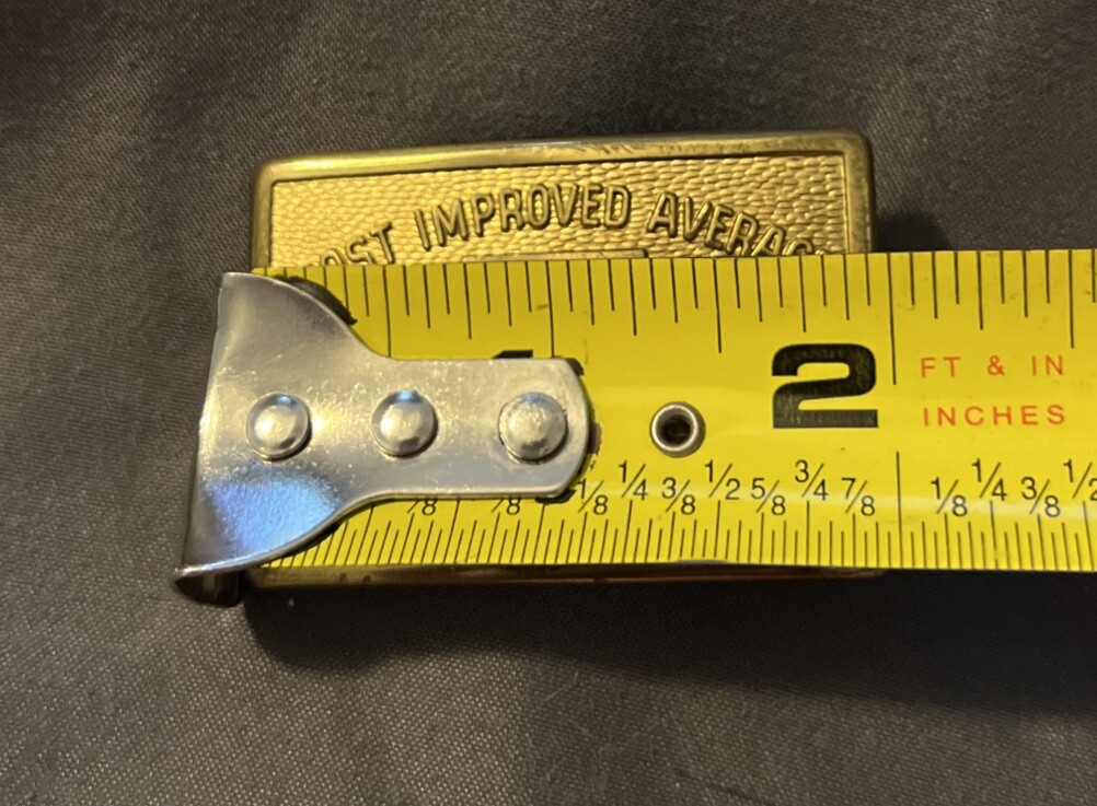 Vintage American Bowling Congress Most Improved Average League Award ABC Buckle