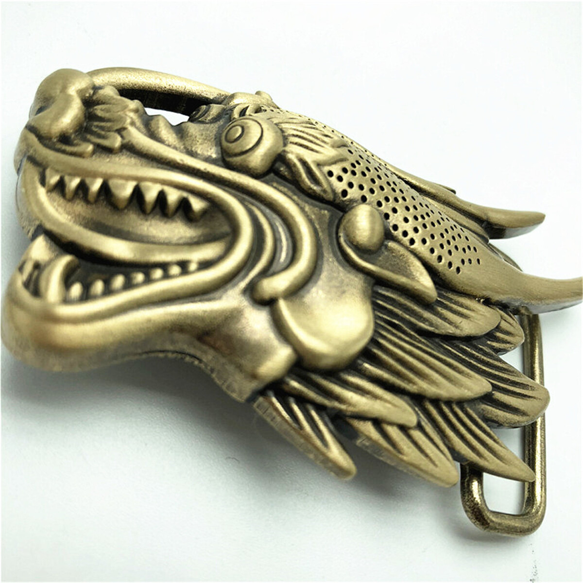 Dragon`s Head Mens Belt Buckle Western Cowboy Vintage Style