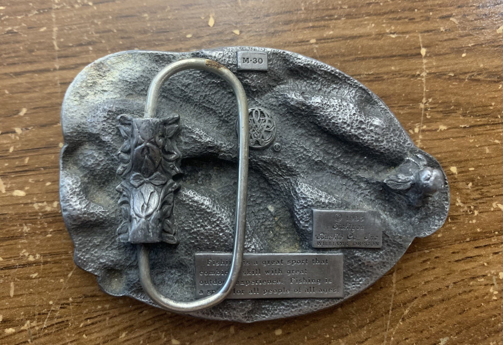 I&rsquo;d Rather Be Fishing Belt Buckle, Siskiyou Buckle Co Inc, Williams Oregon